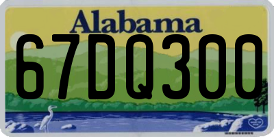 AL license plate 67DQ300