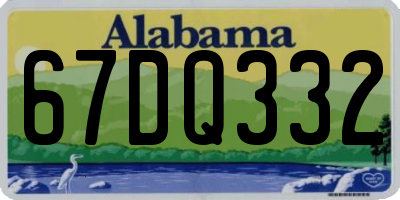 AL license plate 67DQ332