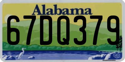 AL license plate 67DQ379