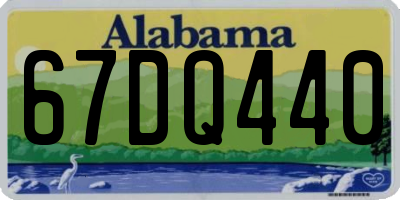 AL license plate 67DQ440