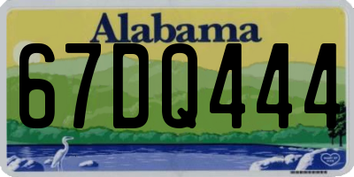 AL license plate 67DQ444