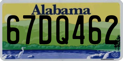 AL license plate 67DQ462