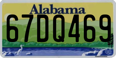 AL license plate 67DQ469