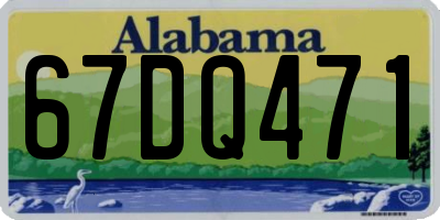 AL license plate 67DQ471
