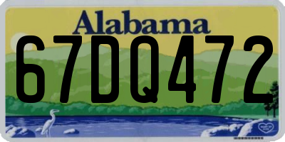 AL license plate 67DQ472