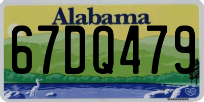 AL license plate 67DQ479