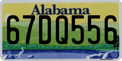 AL license plate 67DQ556
