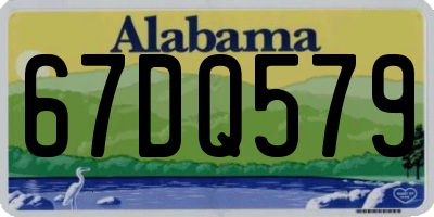 AL license plate 67DQ579