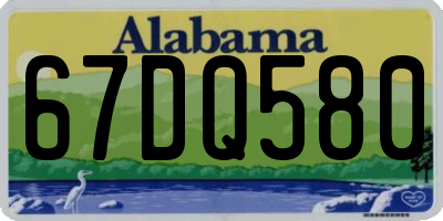 AL license plate 67DQ580