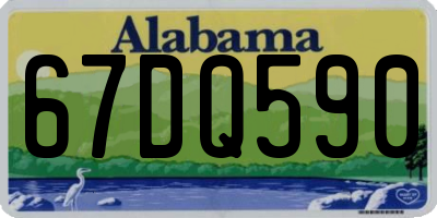 AL license plate 67DQ590