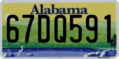 AL license plate 67DQ591