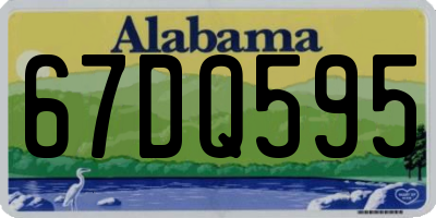 AL license plate 67DQ595