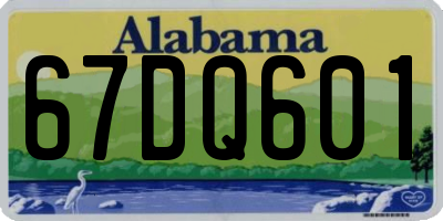 AL license plate 67DQ601