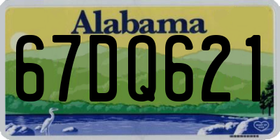 AL license plate 67DQ621