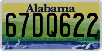 AL license plate 67DQ622