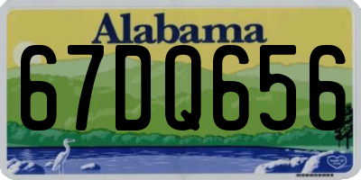 AL license plate 67DQ656