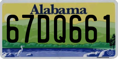 AL license plate 67DQ661