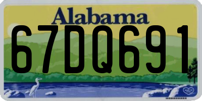 AL license plate 67DQ691