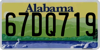 AL license plate 67DQ719