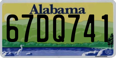 AL license plate 67DQ741