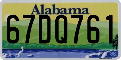 AL license plate 67DQ761