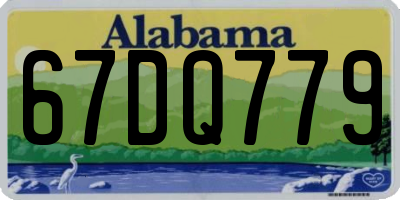 AL license plate 67DQ779