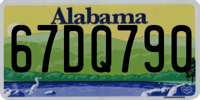 AL license plate 67DQ790