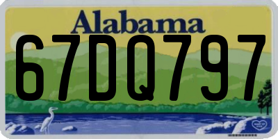 AL license plate 67DQ797