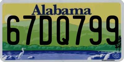 AL license plate 67DQ799
