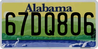 AL license plate 67DQ806