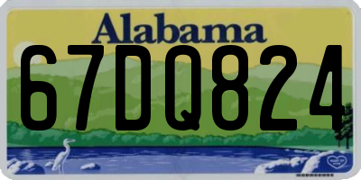 AL license plate 67DQ824