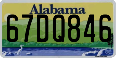 AL license plate 67DQ846