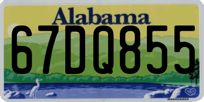 AL license plate 67DQ855