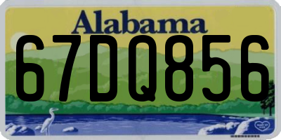 AL license plate 67DQ856