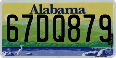 AL license plate 67DQ879