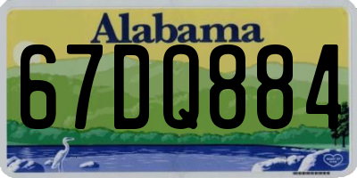 AL license plate 67DQ884