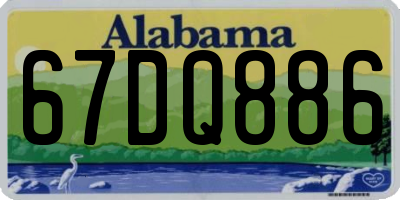 AL license plate 67DQ886