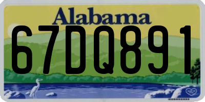 AL license plate 67DQ891