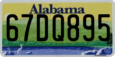 AL license plate 67DQ895