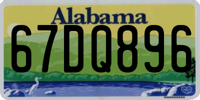 AL license plate 67DQ896