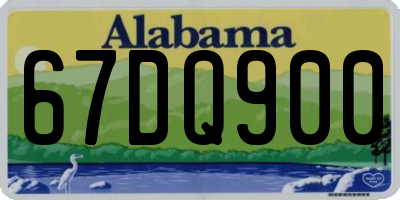 AL license plate 67DQ900