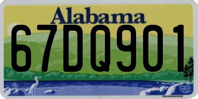 AL license plate 67DQ901