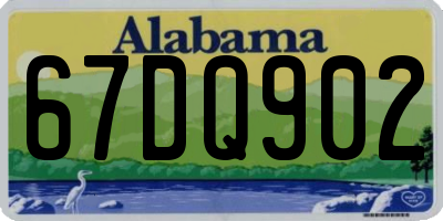 AL license plate 67DQ902