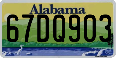 AL license plate 67DQ903