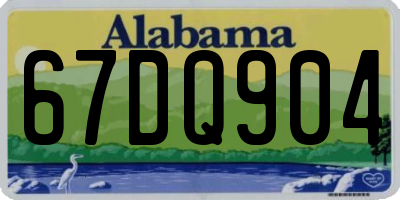 AL license plate 67DQ904