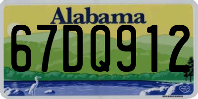 AL license plate 67DQ912