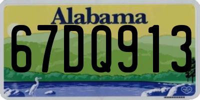 AL license plate 67DQ913