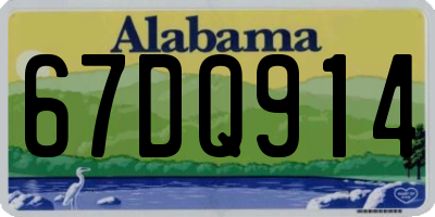 AL license plate 67DQ914