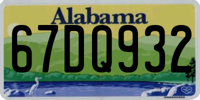 AL license plate 67DQ932