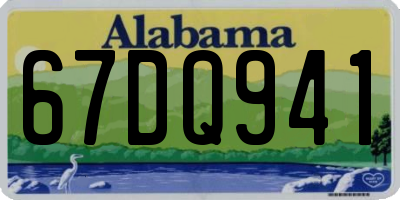 AL license plate 67DQ941